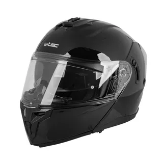 Kask motocyklowy pełny Flip-Up W-TEC Benidor - Czarny błyszczący