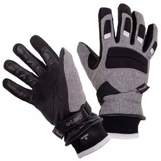 Rękawiczki motocyklowe i narciarskie W-TEC Sabresul ∙ kozia skóra/softshell ∙ membrana Hipora ∙ izolacja Thinsulate 3M ∙ touch screen