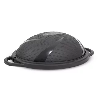 Podkładka balansująca / trener równowagi inSPORTline Dome Hold ∙ kopuła dwustronna ∙ Ø 55 cm ∙ do 120 kg ∙ do ćwiczeń ∙ pompka - Czarny