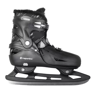 Łyżwy regulowane z ocieplonym futerkiem inSPORTline Niorto (unisex) ∙ kolor czarny ∙ ComfortFit ∙ Thermo Fit ∙ AdjusTouch