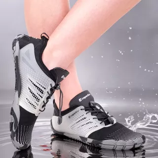 Buty / jeżowce do wody unisex inSPORTline Solaric ∙ ochrona stopy ∙ oddychające ∙ gumowe wzmocnienia ∙ wkładka EVA ∙ lekka waga 225 g - Czarny
