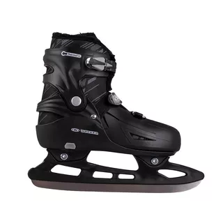 Łyżwy regulowane z ocieplonym futerkiem Worker Niorto (unisex) ∙ kolor czarny ∙ ComfortFit ∙ Thermo Fit ∙ AdjusTouch - Czarny