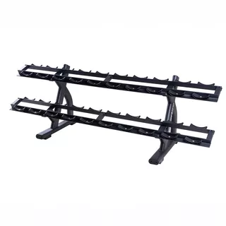 Dwurzędowy stojak na hantle inSPORTline GymRack II ∙ 2 poziomy ∙ solidna stal ∙ udźwig 600 kg ∙ na 20 szt. ∙ do siłowni