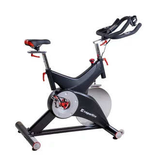 Profesjonalny rower treningowy spinningowy inSPORTline Epsilon Max ∙ nośność 150 kg ∙ płynna regulacja oporu ∙ cichy pasowy napęd ∙ LCD