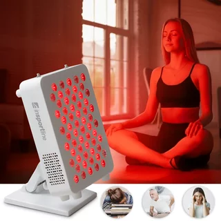 Panel LED do terapii światłem inSPORTline Katuni ∙ podczerwień RED + NIR ∙ 60 diod ∙ pilot + timer - Biały