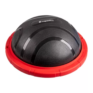 Trener równowagi inSPORTline Dome Edge ∙ poduszka balansująca ∙ dwustronna ∙ Ø 60 cm ∙ do 150 kg ∙ antypoślizgowa powierzchnia - Czerwono-czarny