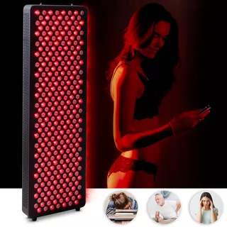 Panel terapeutyczny LED inSPORTline Tugare ∙ 300 diod RED + NIR ∙ pilot + timer ∙ montaż ścienny / stojący - Czarny