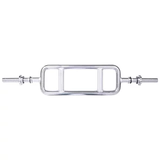Gryf do tricepsów inSPORTline Tridabar 88,5 cm ∙ ergonomiczny z 2 uchwytami ∙ nośność 150 kg ∙ stal chromowana ∙ średnica 30 mm ∙ waga 10 kg