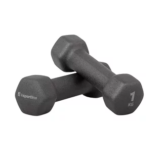 Hantle do ćwiczeń inSPORTline ON-X Renbell ∙ 2x1 kg ∙ powłoka neoprenowa ∙ mobilne ∙ wzmacniają ramiona ∙ do jogi i biegania