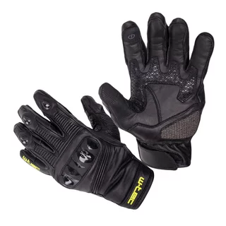 Skórzane rękawice motocyklowe W-TEC Monzeto - Czarny