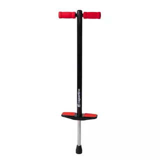Skoczek pogo WORKER Zummi ∙ solidna stalowa rama ∙ antypoślizgowe podnóżki ∙ sprężyny ∙ piankowe uchwyty ∙ nośność 35 kg - Czarny