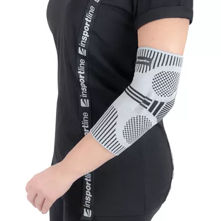 Stabilizator łokciowy inSPORTline Cuddo ∙ kompresja z silikonem ∙ elastyczny materiał ∙  silikonowe wzmocnienia