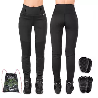 Damskie legginsy motocyklowe W-TEC Noposum z aramidem