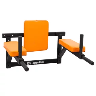 Drążek naścienny inSPORTline RK120 ∙ 4 gumowane uchwyty ∙ ćwiczenia ramion, pleców, brzucha ∙ nośność 100 kg - Pomarańczowy
