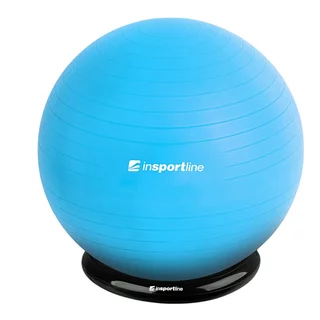 Piłka gimnastyczna z funkcją krzesła inSPORTline Top Ball 75 cm BallBase - Niebieski