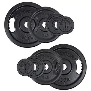 Żeliwne obciążenia olimpijskie inSPORTline Castblack OL 50 mm 2-20 kg ∙ żeliwo ∙ uchwyty ergonomiczne