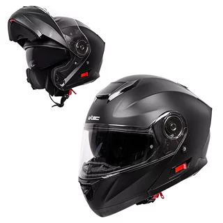 Kask motocyklowy z otwieraną szczęką + blenda W-TEC Cullo
