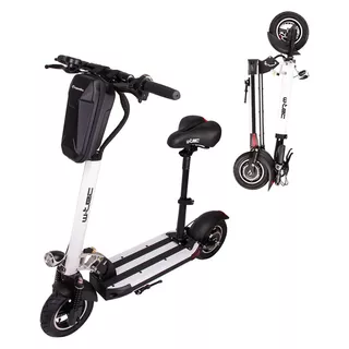 Składana hulajnoga elektryczna W-TEC Tenmark III 10" z siodełkiem i torbą - Biały