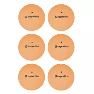 Piłeczki do ping-ponga inSPORTline Elisenda S1 ∙ zestaw 6 szt ∙ 1 gwiazdka ∙ stabilny lot - Pomarańczowy
