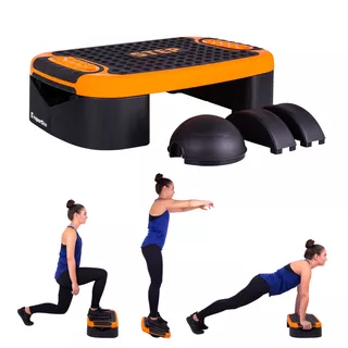 Wielofunkcyjny step do aerobiku inSPORTline Multifun ∙ z platformą balansu ∙ 3,6 kg ∙ antypoślizgowy ∙ stabilne nóżki ∙ nośność 200 kg