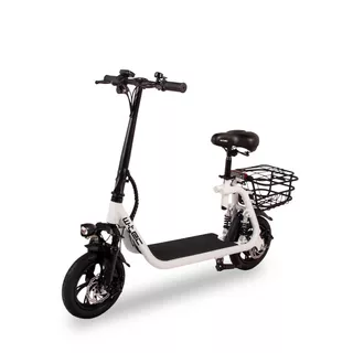 Hulajnoga elektryczna z siodełkiem W-TEC Billar II 500W ∙ koła 12″ ∙ 30 km zasięg - Biały