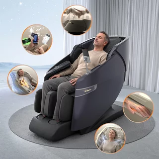 Fotel masujący 4D inSPORTline Salvenza ∙ do masażu ∙ 18 programów ∙ Zero Gravity ∙ 34 poduszki powietrzne ∙ nośność 120 kg