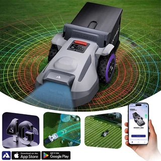 Bezprzewodowy robot koszący Anthbot N8 (1500 m²) ∙ z koszem ∙ nawigacja rtk ∙ dual vision ai ∙ automatyczne opróżnianie kosza