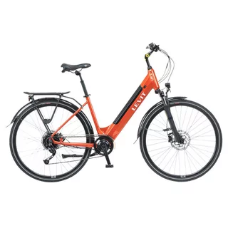 Miejski rower elektryczny z oświetleniem Levit Musca Urban HD 468 28" - Orange Pearl