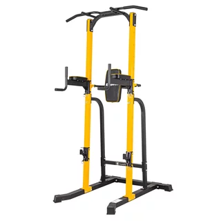 Stacja wielofunkcyjna inSPORTline Power Tower PT250 ∙ drążek + dipy + stojak ∙ udźwig 150 kg ∙ drążek z wieloma uchwytami - Czarno-żółty