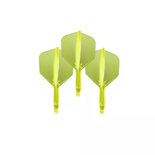 Piórka do lotek do darta Target K-Flex Neon No.6 Short 3 szt. - Fluo żółty