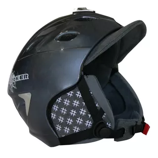 Kask snowboardowy Worker Trentino ∙ waga 365 g ∙ wentylacja Thermo Fit ∙ zdejmowane nauszniki - Szary z logo
