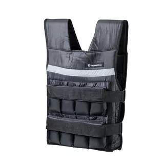 Kamizelka z obciążeniem ∙ inSPORTline Crixus 10 kg ∙ regulowana 1-10 kg ∙ uniwersalny rozmiar, elementy odblaskowe
