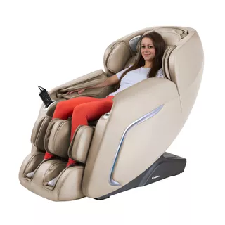 Fotel do relaksu inSPORTline Carlita ∙ masaż mechaniczny + powietrzny ∙ ogrzewanie podczerwienią ∙ sterowanie głosowe ∙ Bluetooth - Beżowy