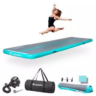 Ścieżka akrobatyczna do ćwiczeń Airtrack inSPORTline Airstunt 400x100x10 cm ∙ z pompką ∙ nośność 650 kg ∙ wodoodporna ∙ pokrowiec w zestawie