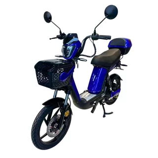 Skuter elektryczny W-TEC E-Greta II 12Ah 18" ∙ silnik 350 W ∙ zasięg do 50 km ∙ nośność 120 kg ∙ akumulator 15 Ah - Niebieski