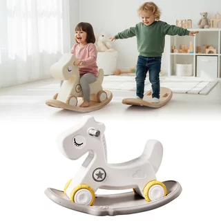 Rowerek biegowy i konik na biegunach inSPORTline Etalino ∙ 2w1 ∙ waga 3 kg ∙ nośność 40 kg ∙ HDPE ∙ dla dzieci 3+ - Szary
