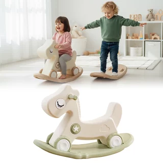 Rowerek biegowy i konik na biegunach inSPORTline Etalino ∙ 2w1 ∙ waga 3 kg ∙ nośność 40 kg ∙ HDPE ∙ dla dzieci 3+ - Zielony