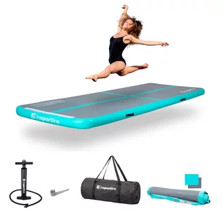Ścieżka akrobatyczna Airtrack inSPORTline Airstunt 400x100x10 cm ∙ z pompką ∙ nośność 650 kg ∙ wodoodporna ∙ pokrowiec w zestawie