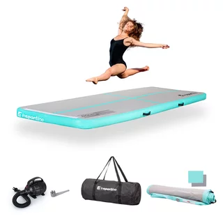 Ścieżka akrobatyczna Airtrack inSPORTline Airstunt 300x100x10 cm ∙ z pompką elektryczną ∙ nośność 500 kg ∙ wodoodporna ∙ torba w zestawie