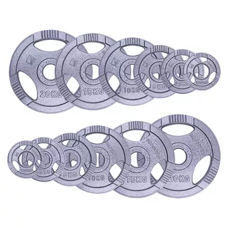Obciążenia olimpijskie żeliwne inSPORTline Hamerton ∙ 1,25-25 kg ∙ otwór 50 mm ∙ uchwyty ergonomiczne ∙ ochrona antykorozyjna