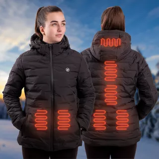 Damska kurtka ogrzewana W-TEC HEATborg Lady ∙ 7 stref grzewczych ∙ włókno węglowe ∙ 3 tryby temp. ∙ waga 880 g ∙ wodoodporna