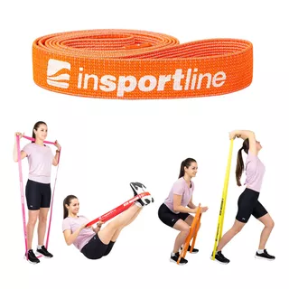 Guma oporowa, opaska do ćwiczeń inSPORTline Rand Strong ∙ opór 8 kg ∙ długość 208 cm - Pomarańczowy