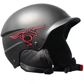 Kask snowboardowy Worker Playful ∙ waga 460 g ∙ otwory wentylacyjne ∙ szybkie zapinanie ∙ pasek na gogle - Czarny