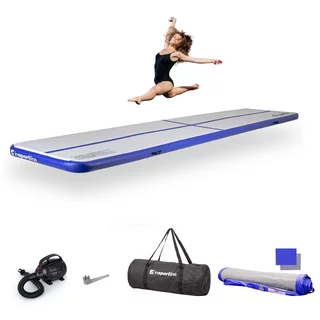 Ścieżka akrobatyczna Airtrack inSPORTline Airstunt 500x100x10 cm ∙ z pompką elektryczną ∙ nośność 850 kg ∙ wodoodporna ∙ torba w zestawie