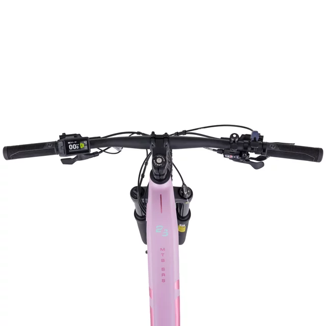 Damski górski rower elektryczny inSPORTline ISL Asuki EVO 835 Wh 27,5" - model 2026 ∙ nośność 140 kg ∙ silnik bafang 95 nm ∙ sztyca teleskopowa - Zadymiony róż