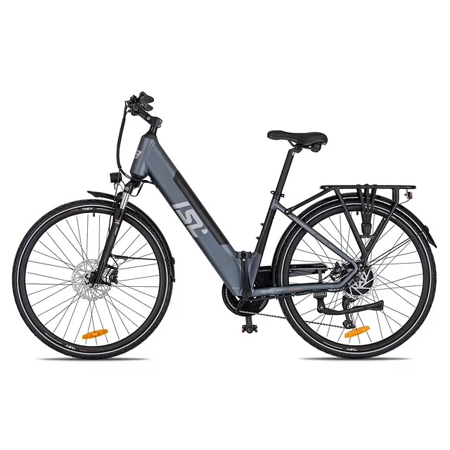 Miejski rower elektryczny inSPORTline ISL Eclion 648 Wh 28" - model 2026 ∙ bateria 648 Wh ∙ zasięg do 120 km ∙ amortyzowany widelec ∙ nośność 120 kg - Deep Coffee