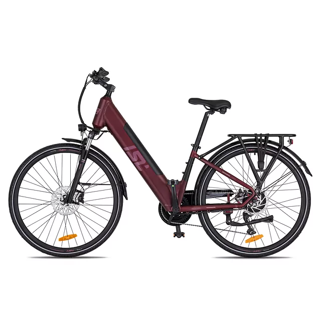 Miejski rower elektryczny inSPORTline ISL Eclion 648 Wh 28" - model 2026 ∙ bateria 648 Wh ∙ zasięg do 120 km ∙ amortyzowany widelec ∙ nośność 120 kg - Deep Coffee