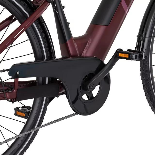 Miejski rower elektryczny inSPORTline ISL Eclion 648 Wh 28" - model 2026 ∙ bateria 648 Wh ∙ zasięg do 120 km ∙ amortyzowany widelec ∙ nośność 120 kg - Deep Coffee