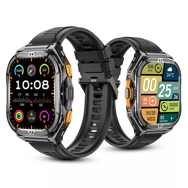 Smartwatch wodoodporny inSPORTline Zakuro – inteligentny zegarek 5 ATM ∙ połączenia ∙ kompas / barometr