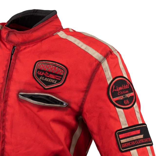 Męska kurtka motocyklowa W-TEC Patriot Red - Czerwony